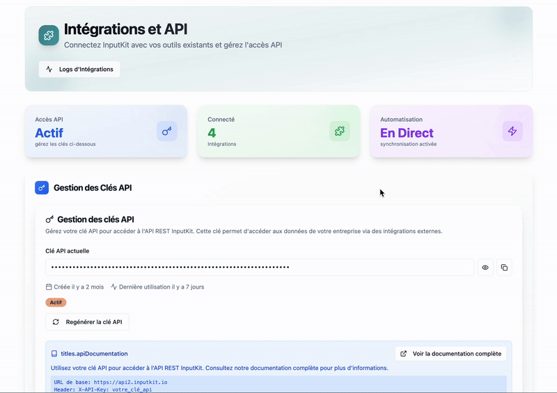 Faites défiler la page jusqu’à la section Intégrations tierces , puis cliquez sur le bouton Configurer à côté de l’intégration Google.
