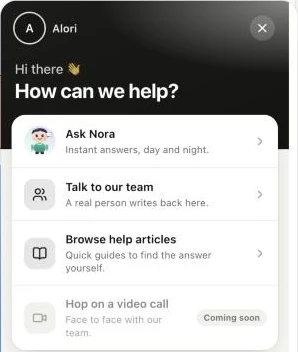 The Ask Nora choice