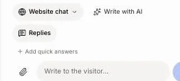 The reply box under the conversation