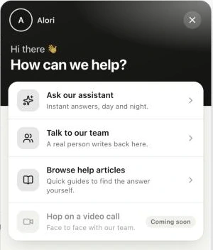 L'option Demander à notre assistant