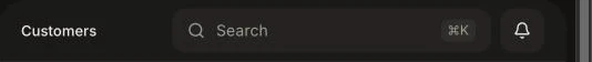 The Search box at the top of the team app