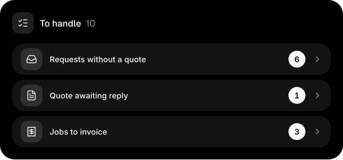 The To handle widget